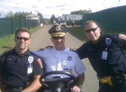 Patrolling the grounds